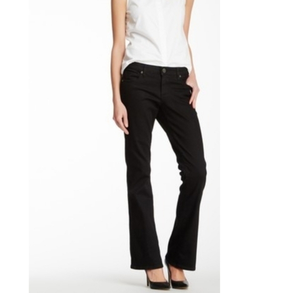 Kut From the Kloth Farrah Baby Bootcut Black Jean - Picture 3 of 8
